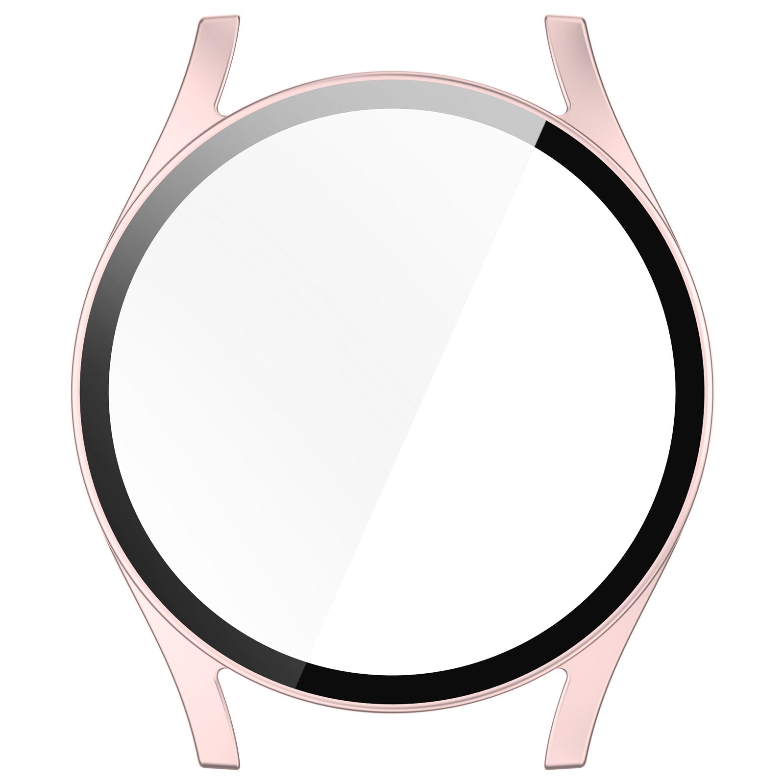Schutzhülle mit Glas für Galaxy Watch 7 40 mm, Bizon Case+Glass Watch, Satinrosa