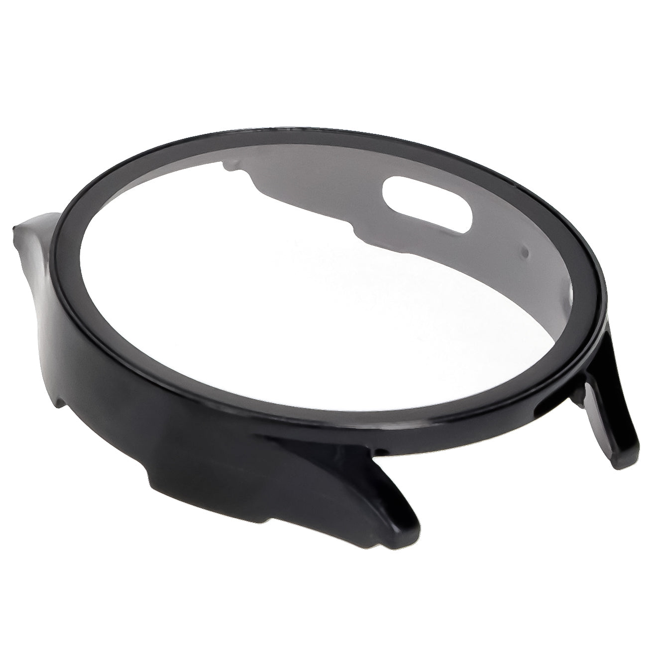 Schutzhülle mit Glas für Galaxy Watch 7 44 mm, Bizon Case Watch Adamo, Schwarz
