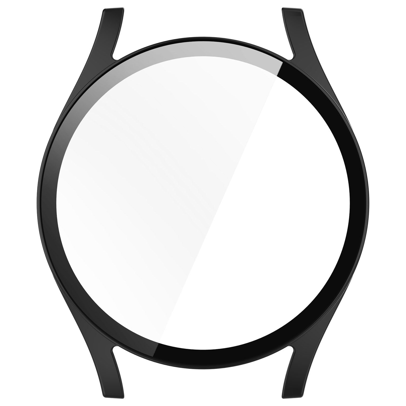 Schutzhülle mit Glas für Galaxy Watch 7 44 mm, Bizon Case Watch Adamo, Schwarz