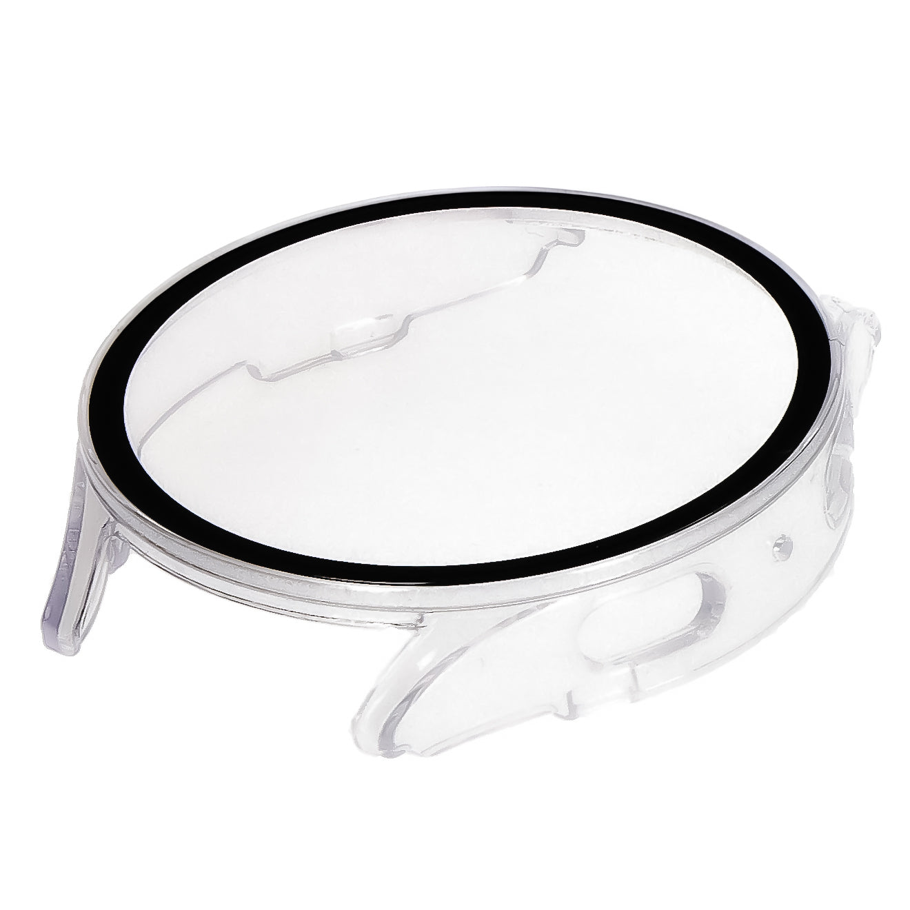 Schutzhülle mit Glas für Galaxy Watch 7 44 mm, Bizon Case Watch Adamo, Transparent