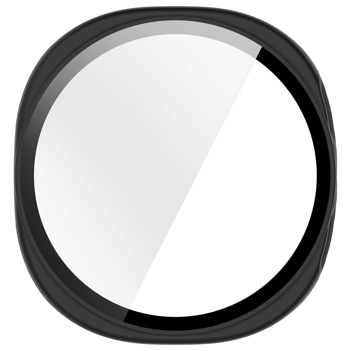 Schutzhülle mit Glas für Galaxy Watch 8 40 mm, Bizon Case Watch Adamo, Mattes Schwarz