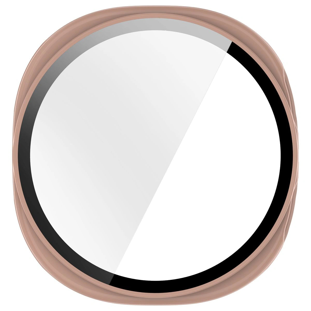 Schutzhülle mit Glas für Samsung Galaxy Watch 8 40 mm, Bizon Case+Glass Watch, Rosa