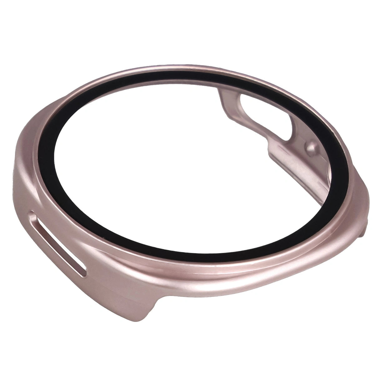 Schutzhülle mit Glas für Samsung Galaxy Watch 8 40 mm, Bizon Case+Glass Watch, Satin Rosa