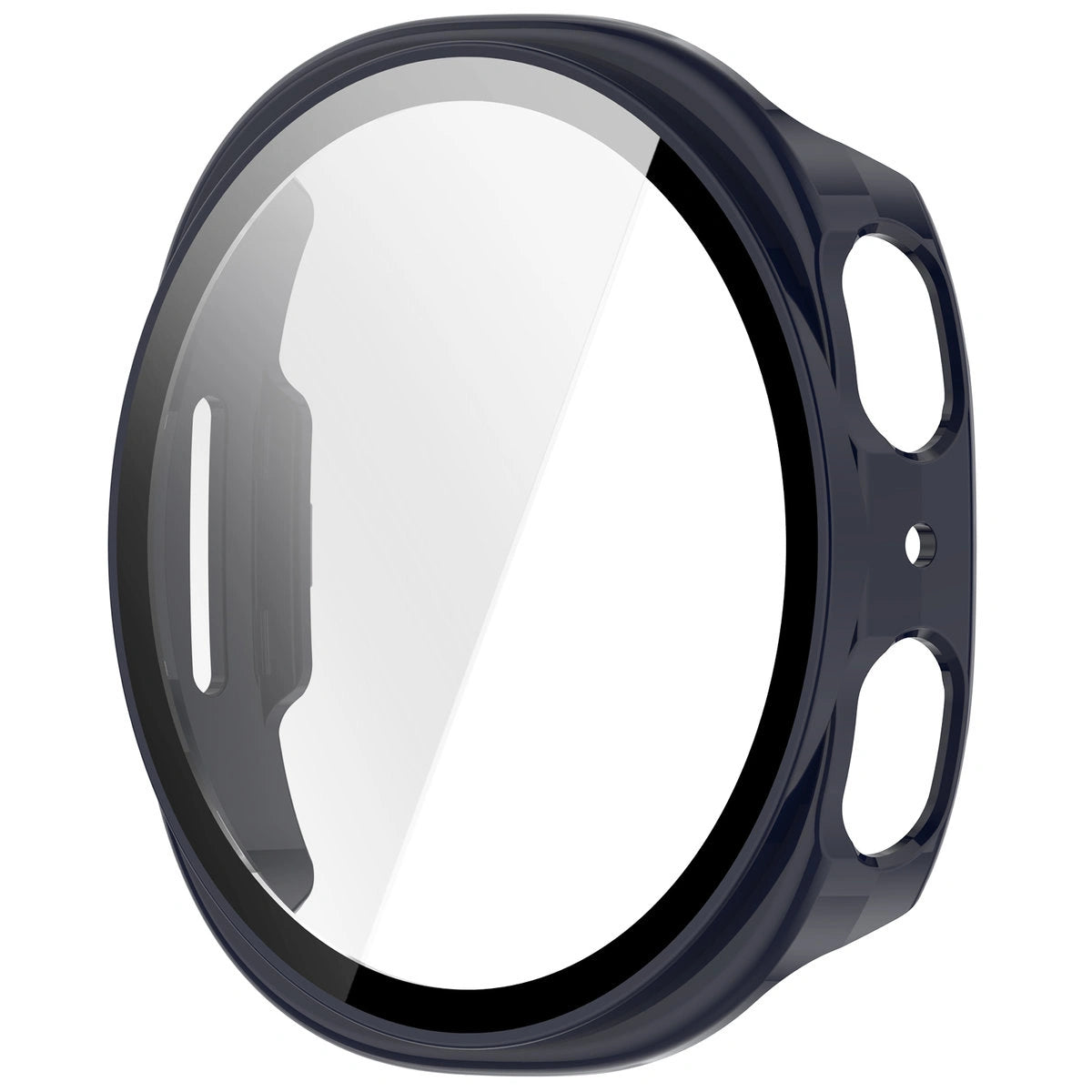 Schutzhülle mit Glas für Samsung Galaxy Watch 8 44 mm, Bizon Case Watch Adamo, Blau