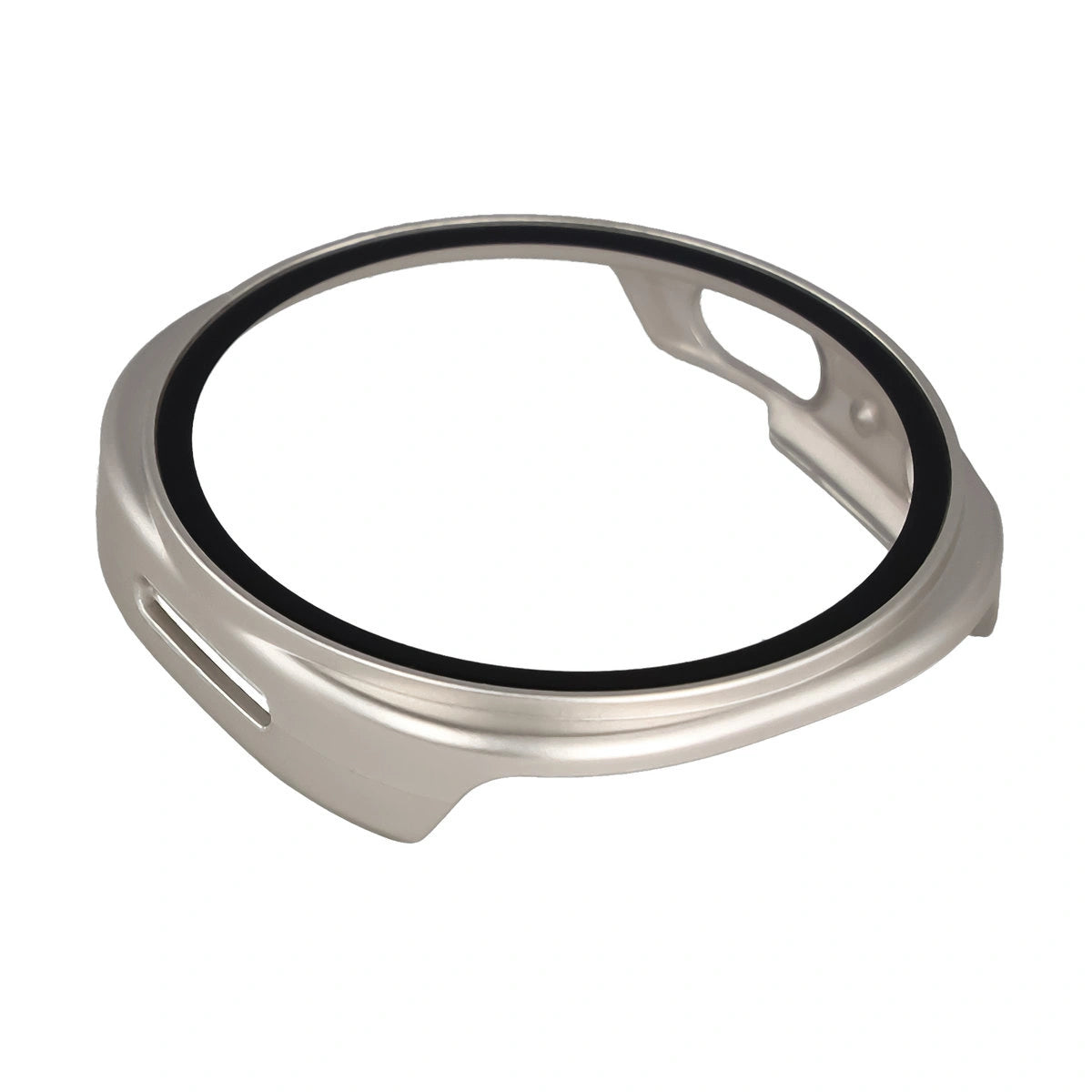 Schutzhülle mit Glas für Samsung Galaxy Watch 8 44 mm, Bizon Case Watch Adamo, Champagner