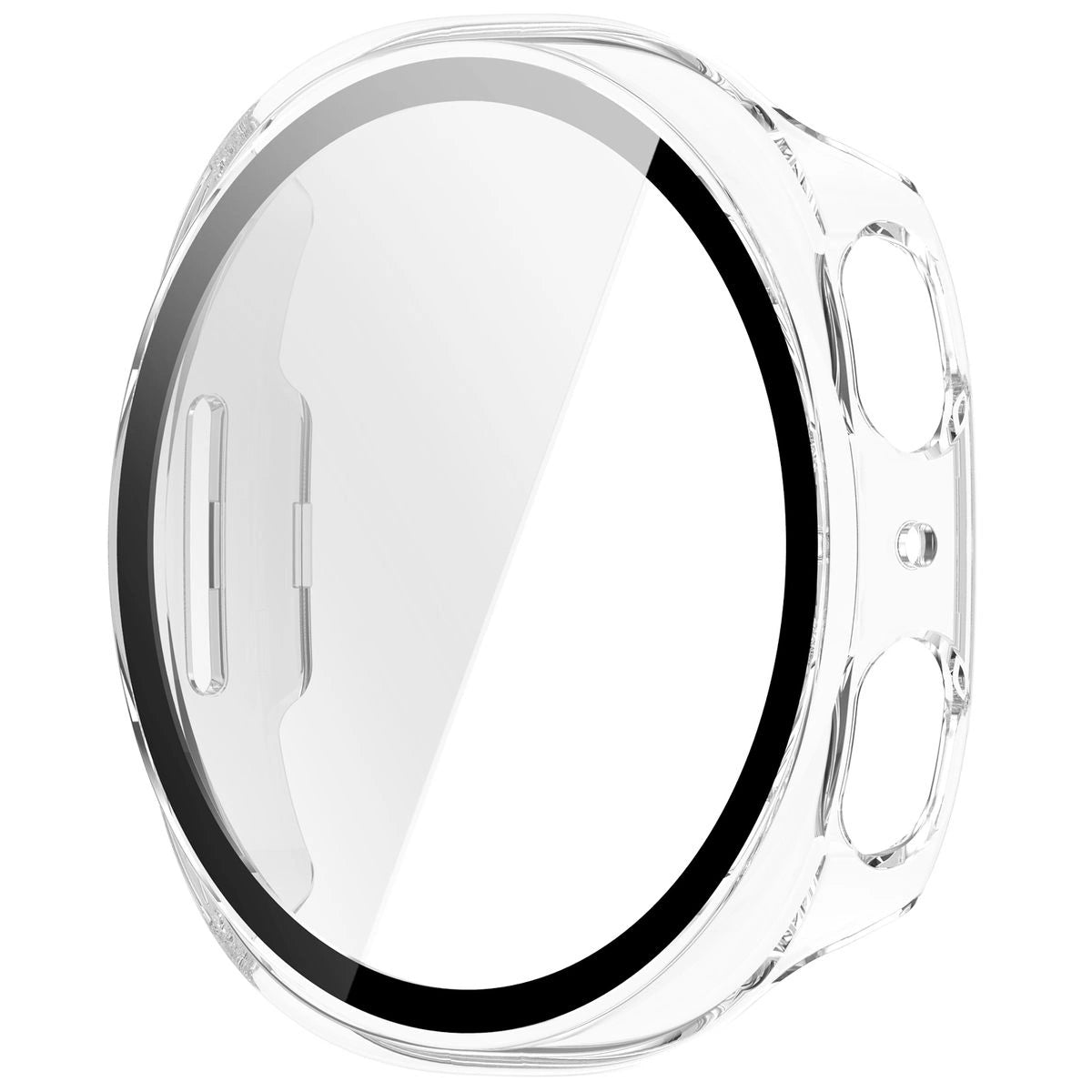 Schutzhülle mit Glas für Samsung Galaxy Watch 8 44 mm, Bizon Case Watch Adamo, Transparent