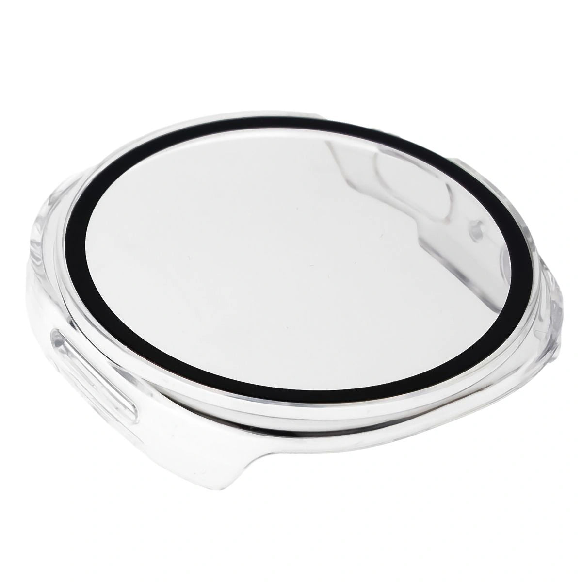 Schutzhülle mit Glas für Samsung Galaxy Watch 8 44 mm, Bizon Case Watch Adamo, Transparent