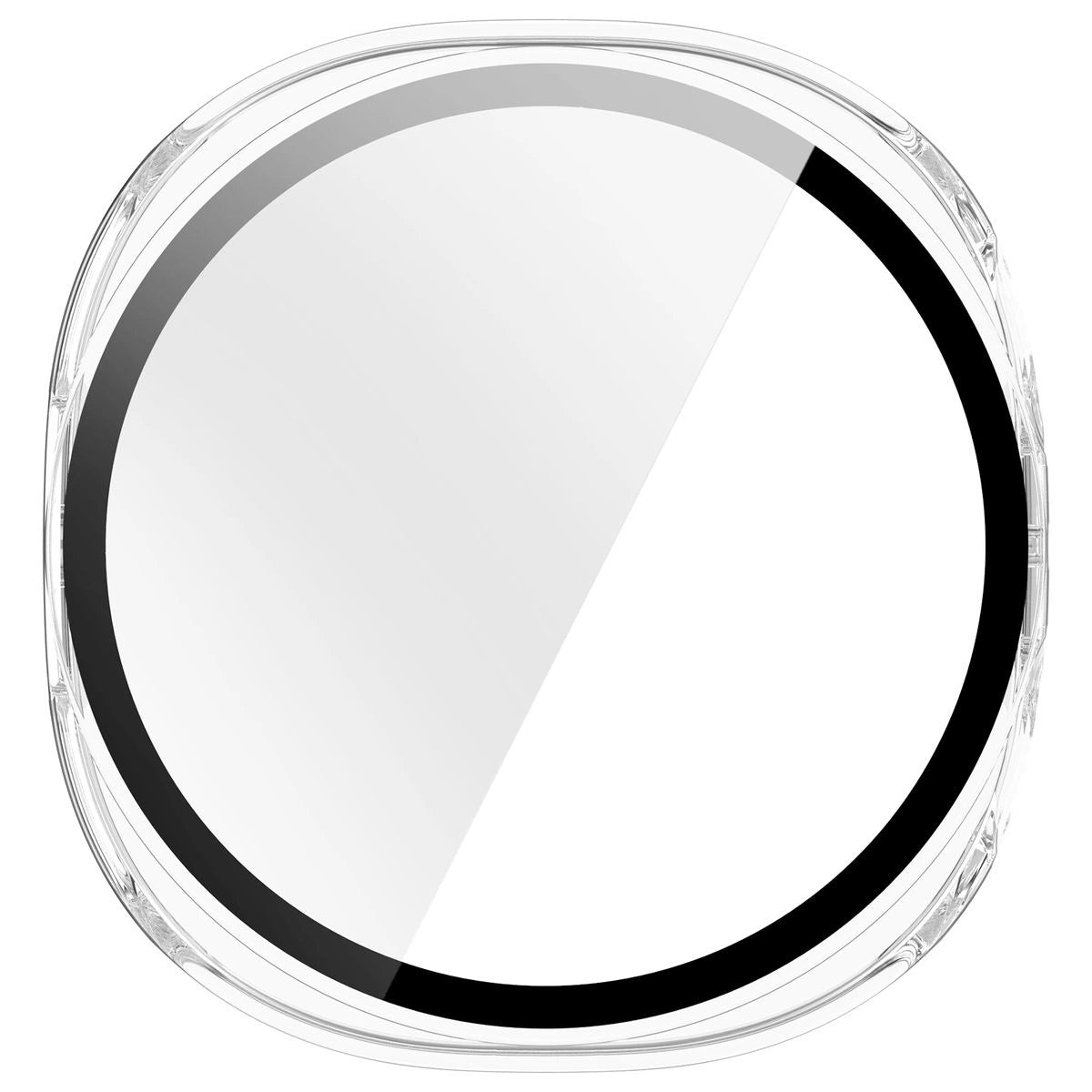 Schutzhülle mit Glas für Samsung Galaxy Watch 8 44 mm, Bizon Case Watch Adamo, Transparent