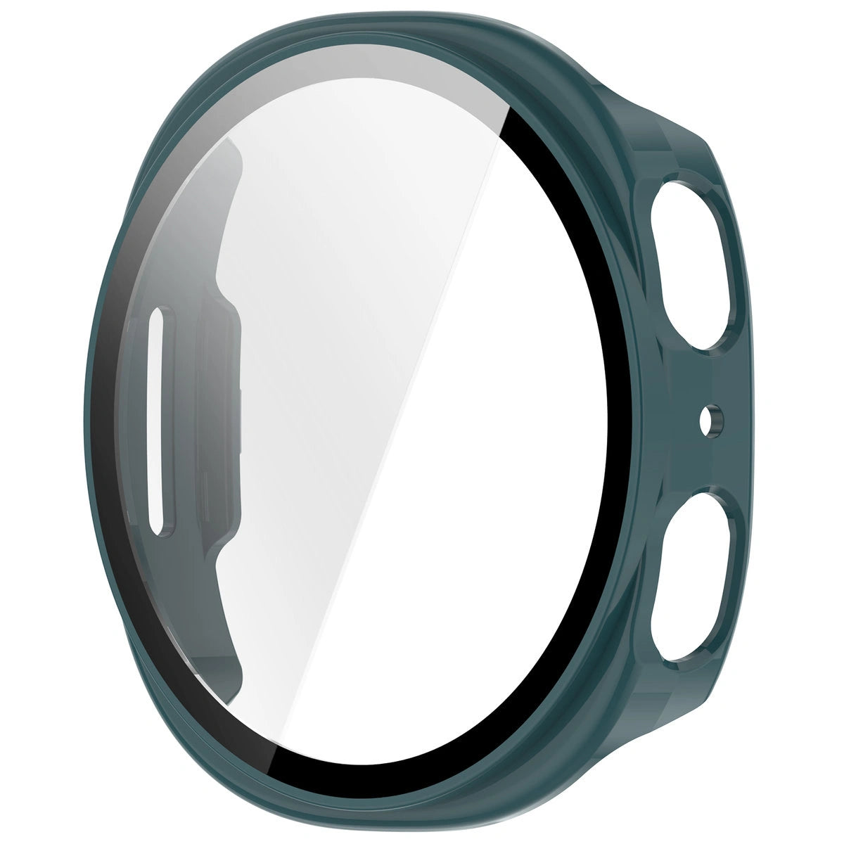 Schutzhülle mit Glas für Samsung Galaxy Watch 8 44 mm, Bizon Case Watch Adamo, Grün