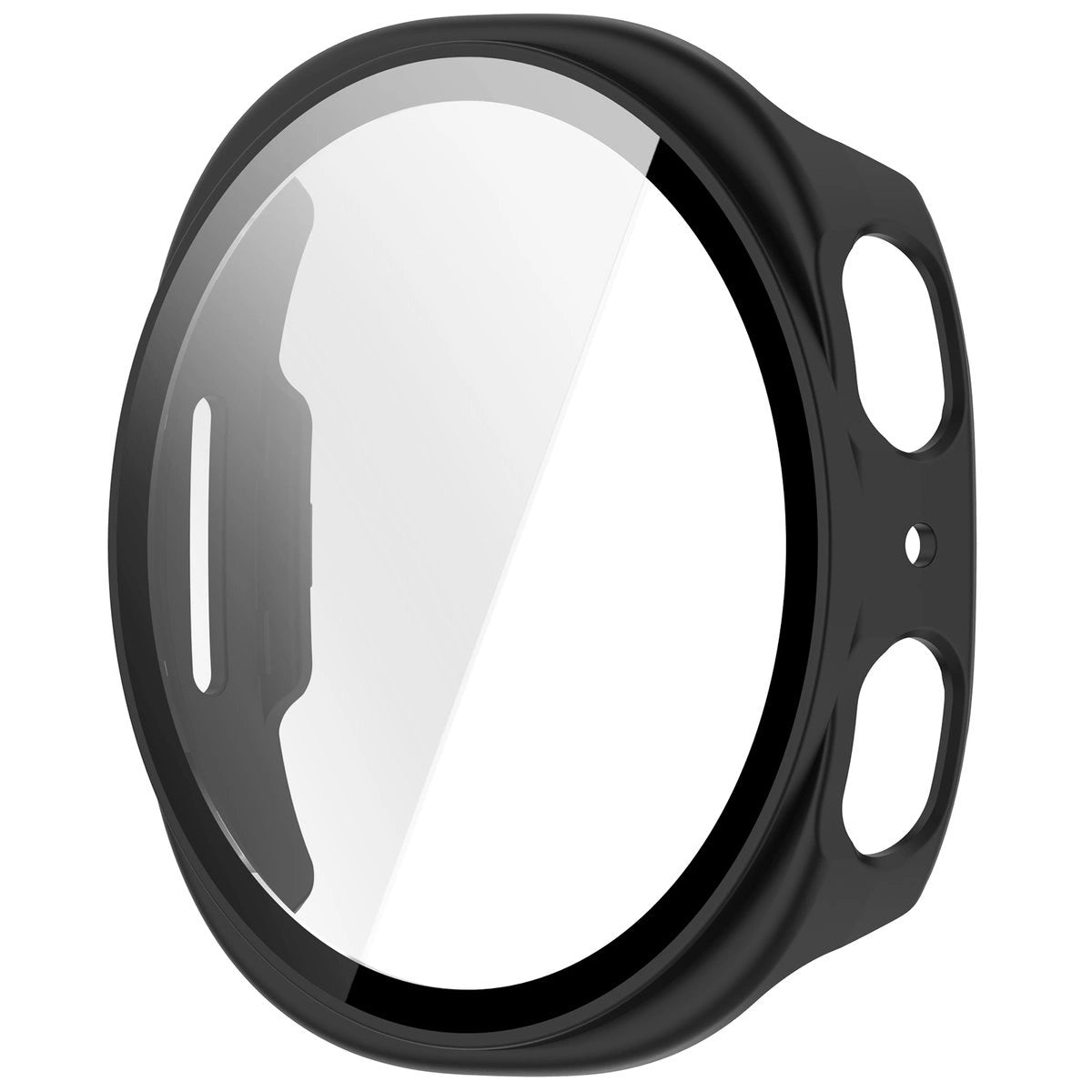 Schutzhülle mit Glas für Samsung Galaxy Watch 8 44 mm, Bizon Case+Glass Watch, Mattes Schwarz