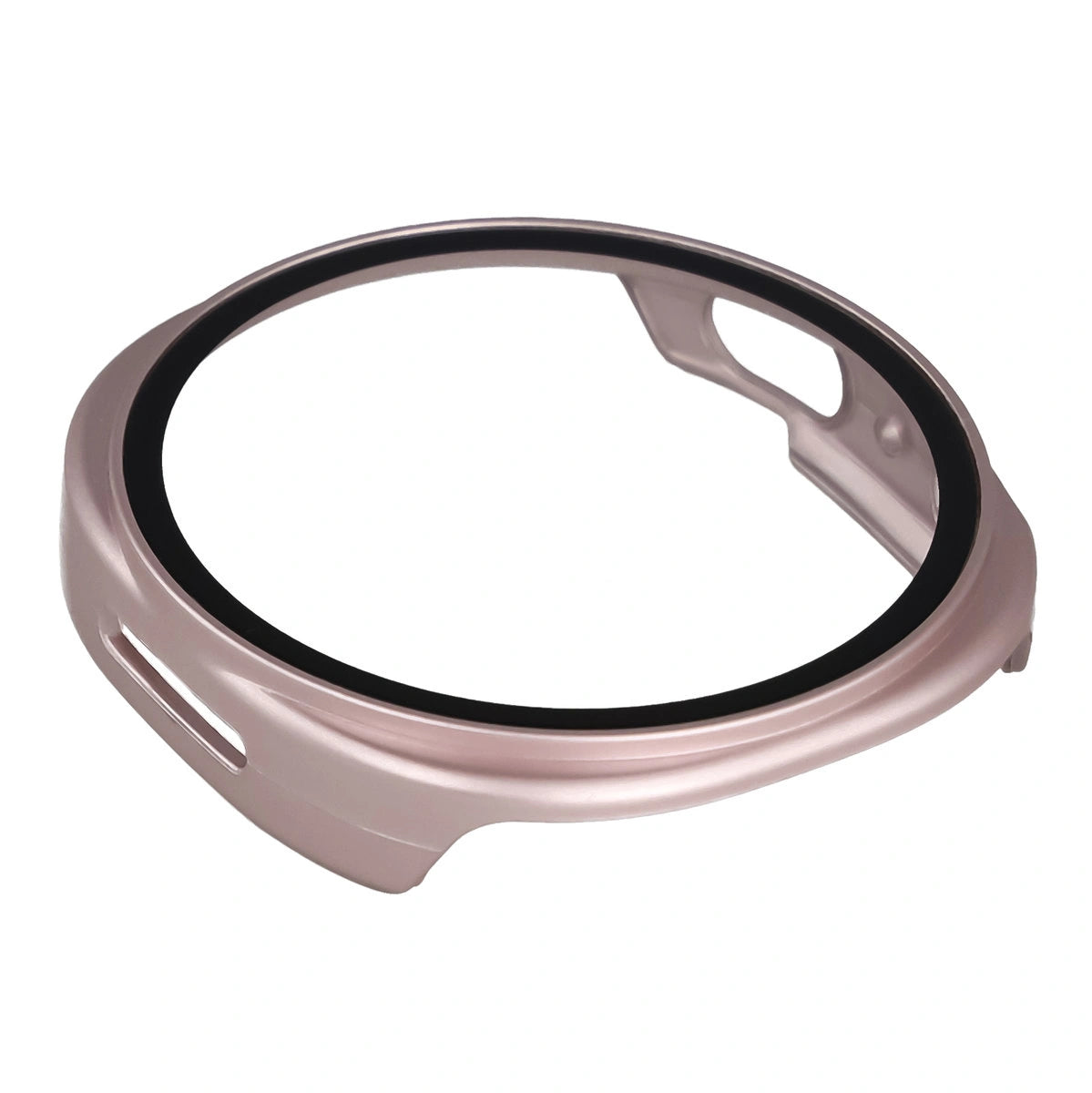 Schutzhülle mit Glas für Samsung Galaxy Watch 8 44 mm, Bizon Case Watch Adamo, Satin Rosa