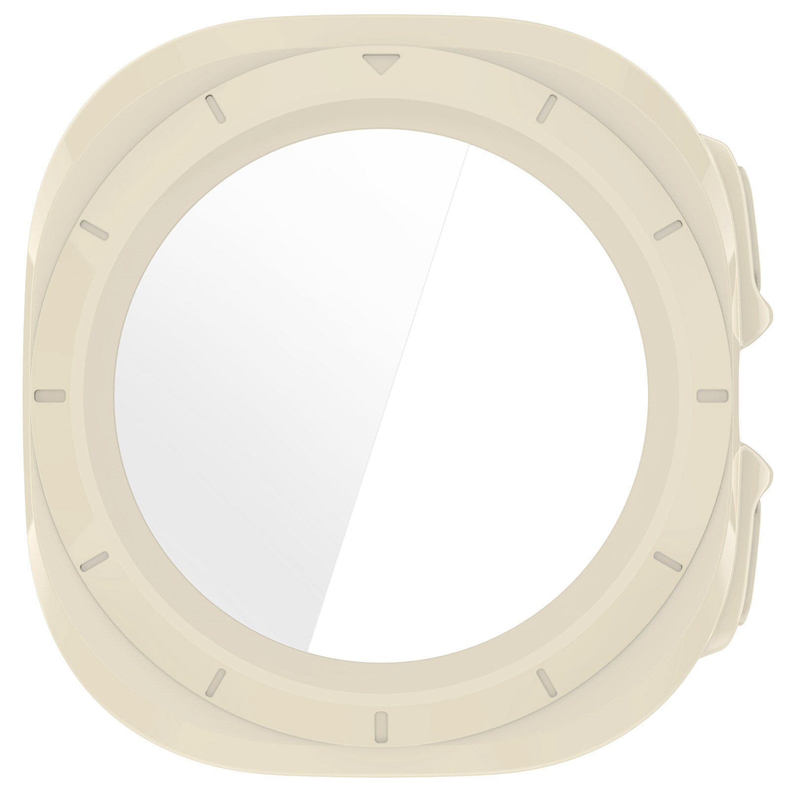 Schutzhülle mit Glas für Galaxy Watch Ultra 2 / 1, Bizon Case Watch Adamo, Beige