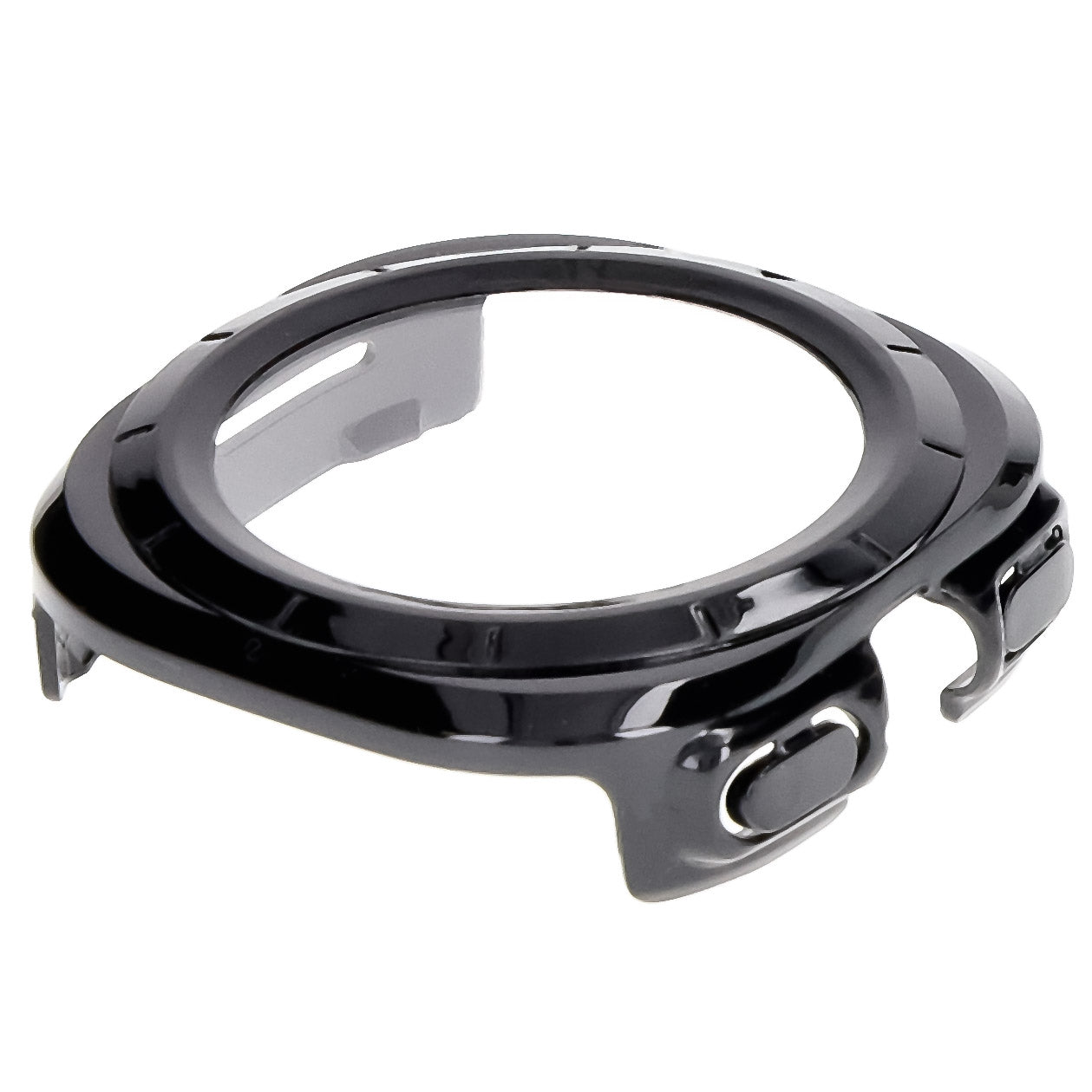 Schutzhülle mit Glas für Galaxy Watch Ultra 2 / Ultra, Bizon Case+Glass Watch, Schwarz