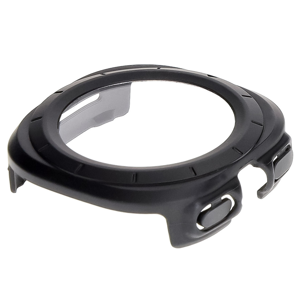 Schutzhülle mit Glas für Galaxy Watch Ultra 2 / 1, Bizon Case+Glass Watch, mattes Schwarz