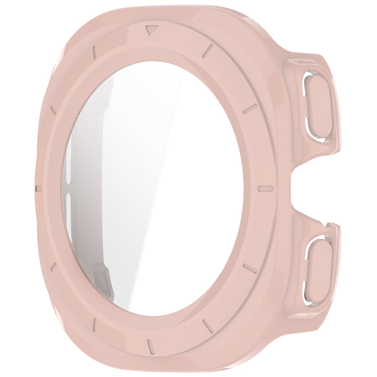 Schutzhülle mit Glas für Galaxy Watch Ultra 2 / 1, Bizon Case+Glass Watch, Rosa
