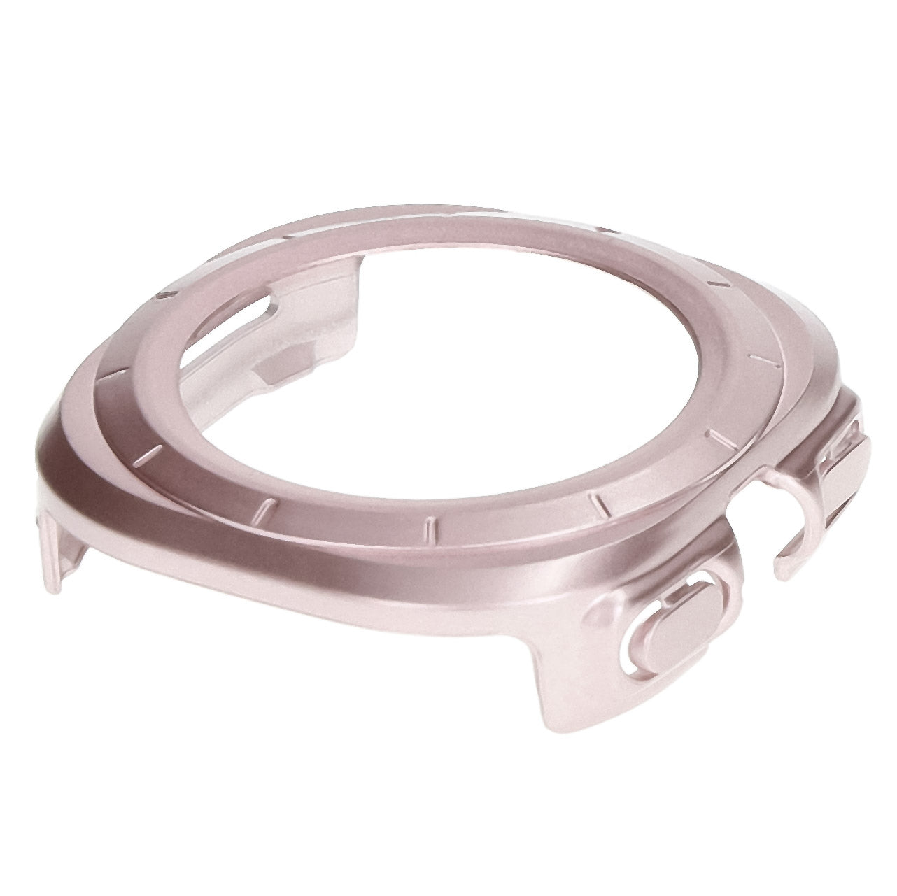 Schutzhülle mit Glas für Galaxy Watch Ultra 2 / 1, Bizon Case+Glass Watch, Satinrosa