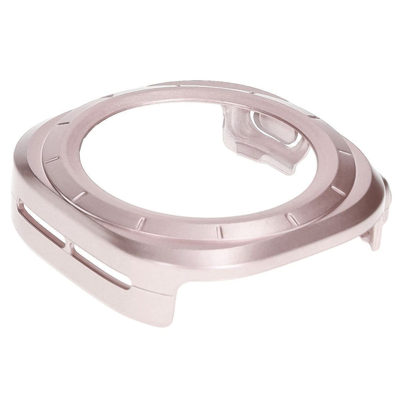 Schutzhülle mit Glas für Galaxy Watch Ultra 2 / 1, Bizon Case+Glass Watch, Satinrosa