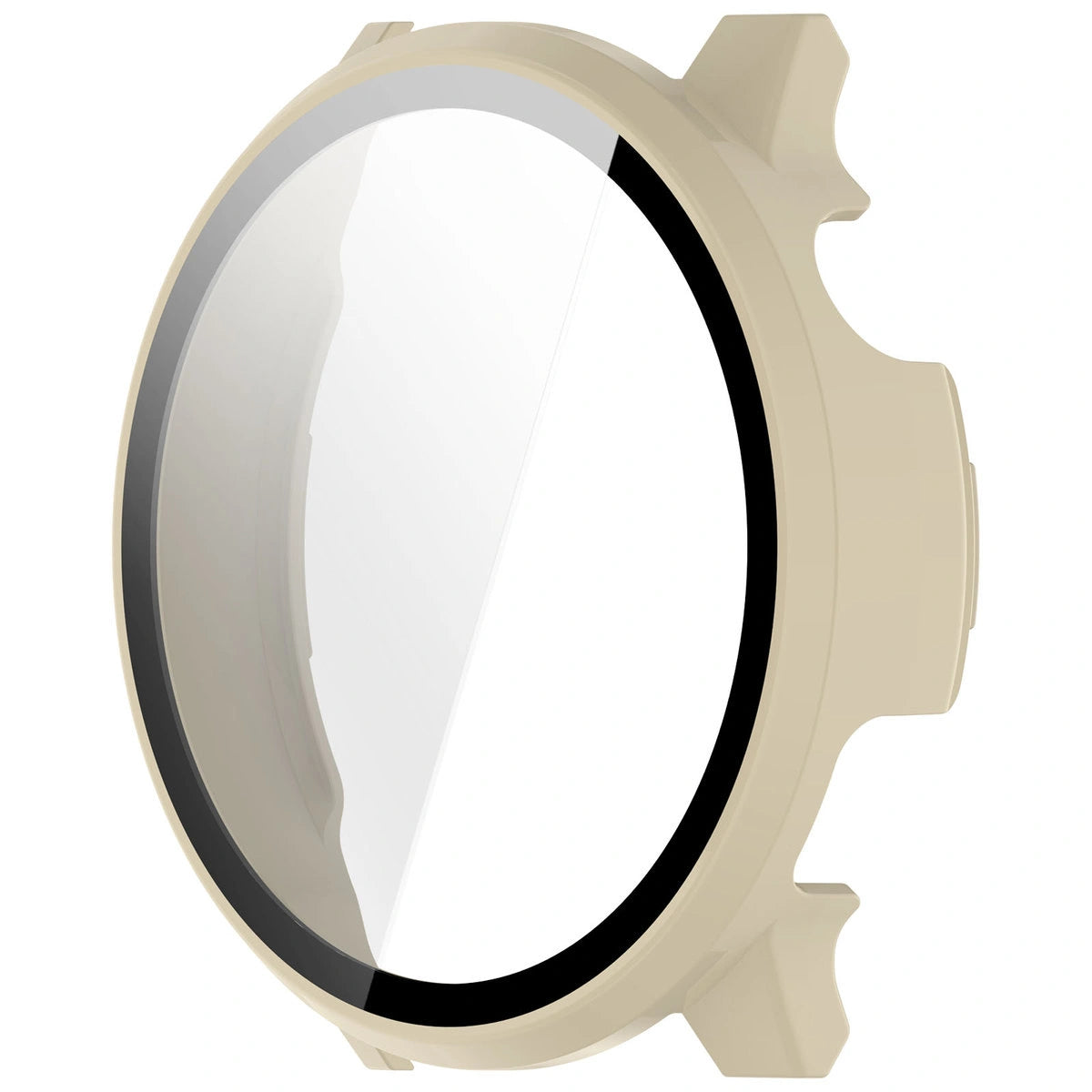 Schutzhülle mit Glas für Garmin Venu 4 41 mm, Bizon Case Watch Adamo, Beige