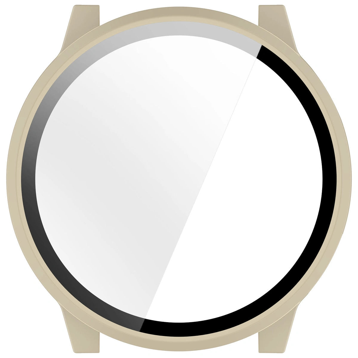 Schutzhülle mit Glas für Garmin Venu 4 41 mm, Bizon Case Watch Adamo, Beige