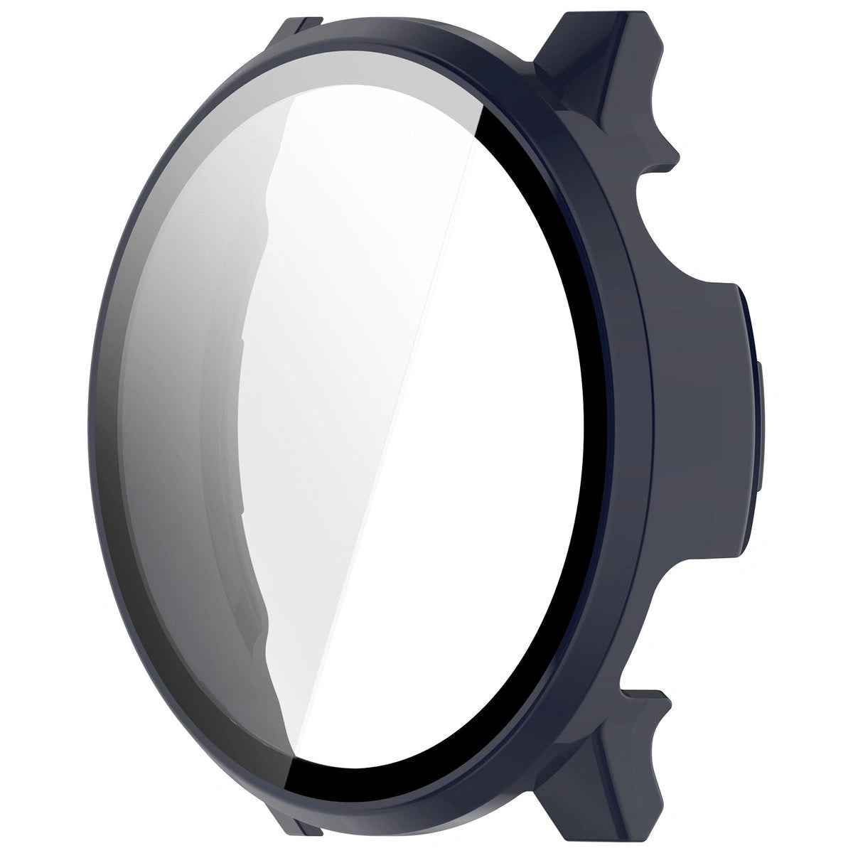 Schutzhülle mit Glas für Garmin Venu 4 45 mm, Bizon Case Watch Adamo, Dunkelblau