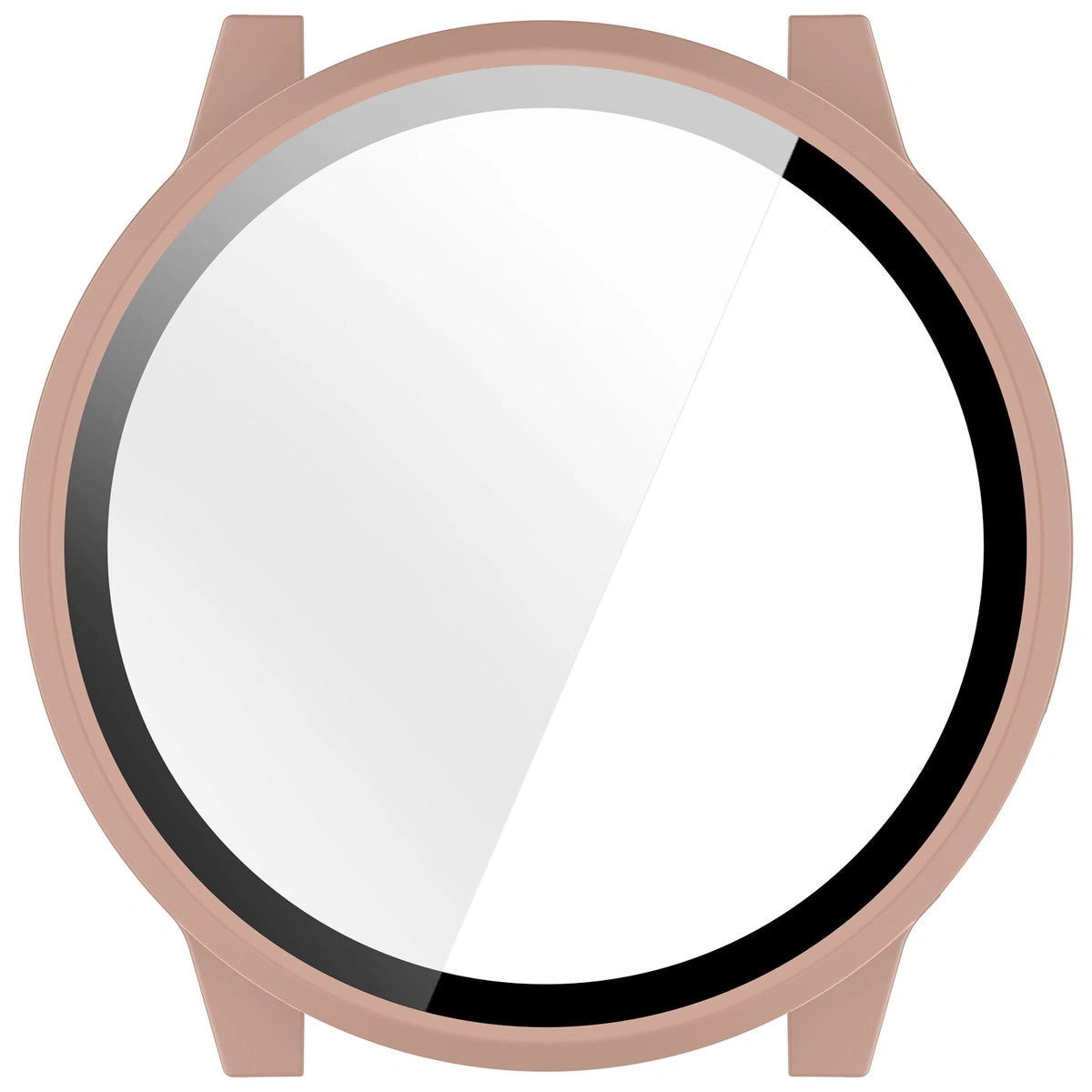 Schutzhülle mit Glas für Garmin Venu 4 45 mm, Bizon Case Watch Adamo, Rosa