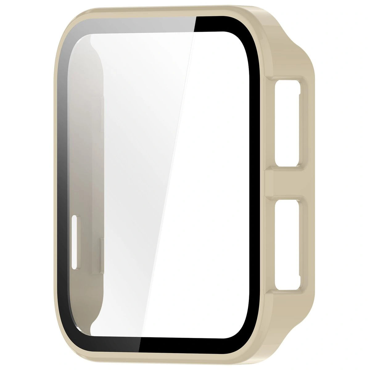 Schutzhülle mit Glas für Garmin Venu X1, Bizon Case+Glass Watch, Beige