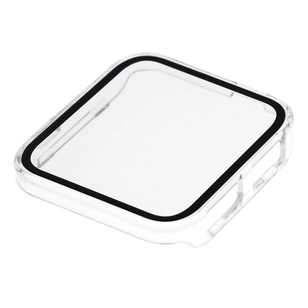 Schutzhülle mit Glas für Garmin Venu X1, Bizon Case+Glass Watch, Transparent