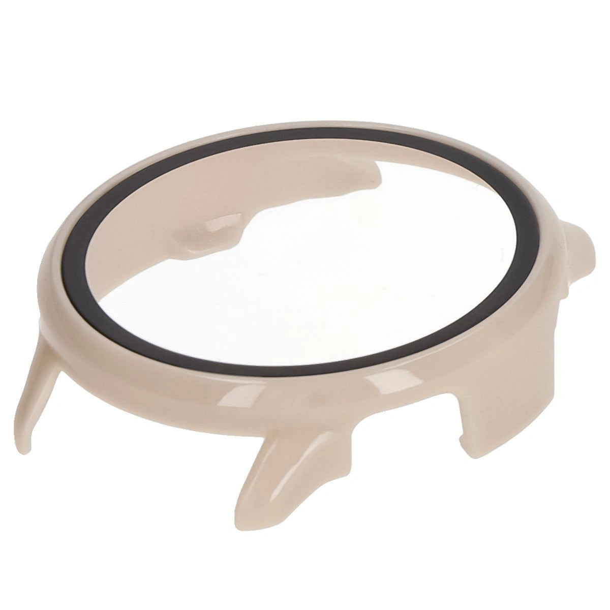 Schutzhülle mit Glas für Garmin Vivoactive 6, Bizon Case+Glass Watch, Beige