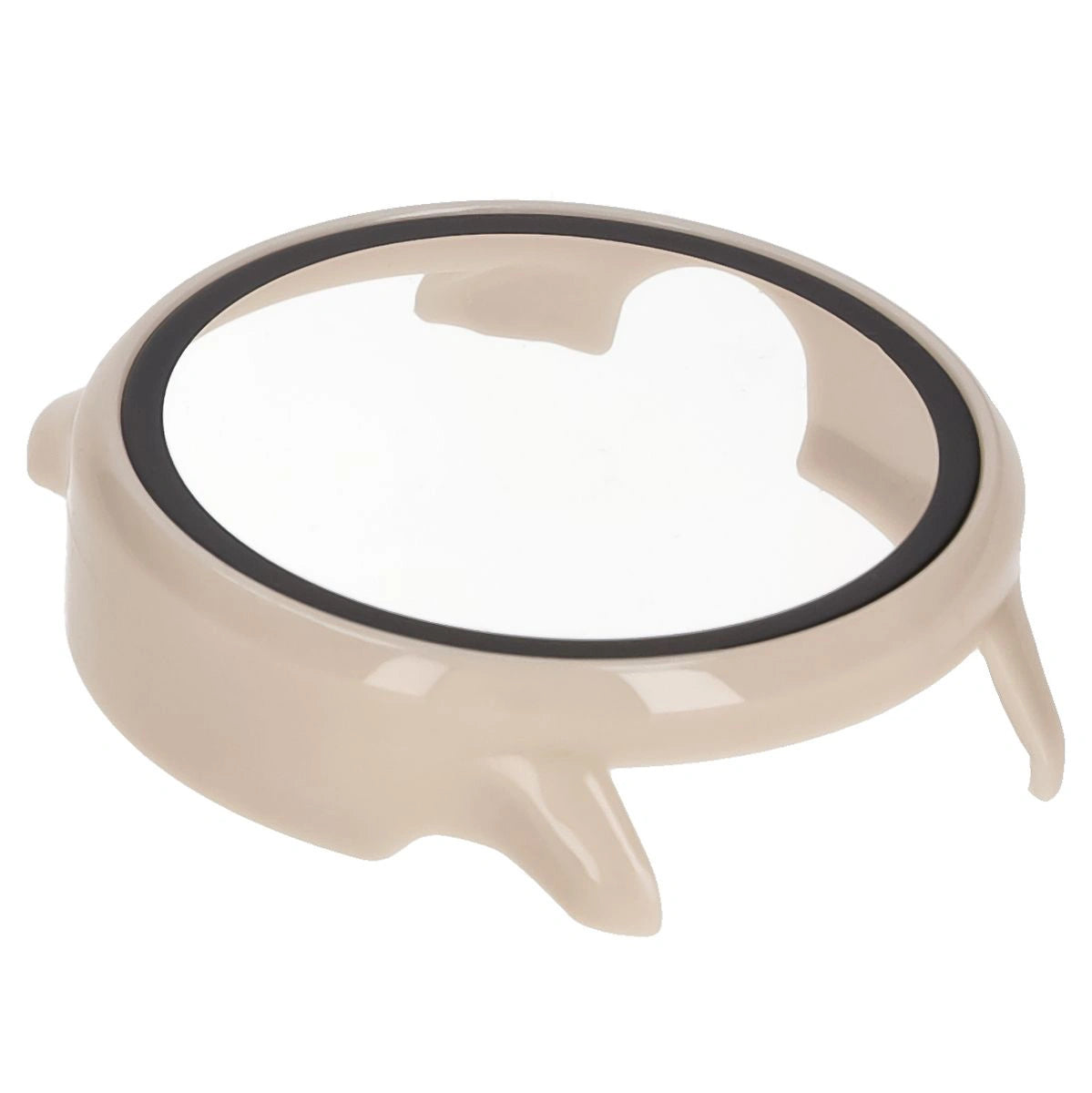 Schutzhülle mit Glas für Garmin Vivoactive 6, Bizon Case+Glass Watch, Beige