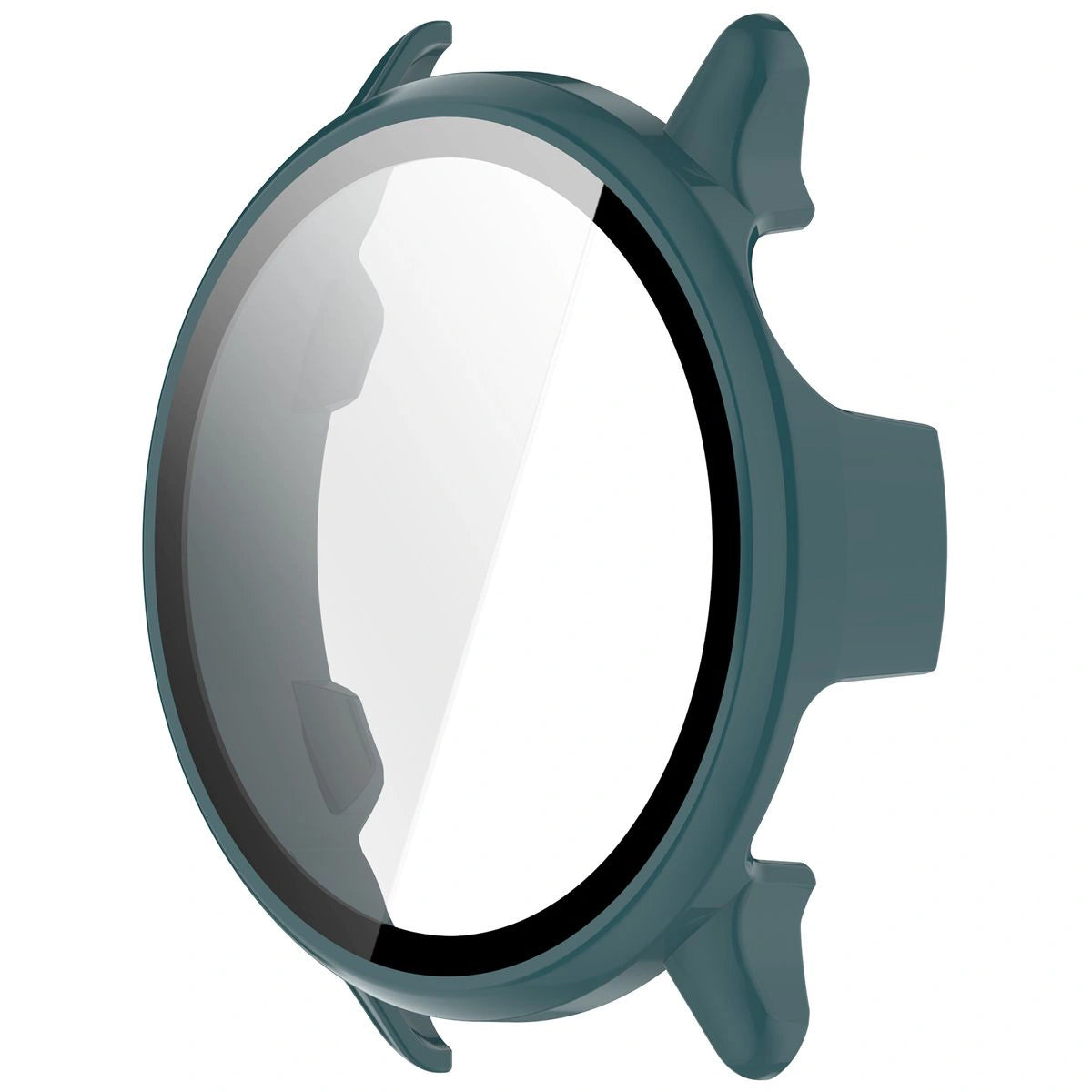 Schutzhülle mit Glas für Garmin Vivoactive 6, Bizon Case+Glass Watch, Grün
