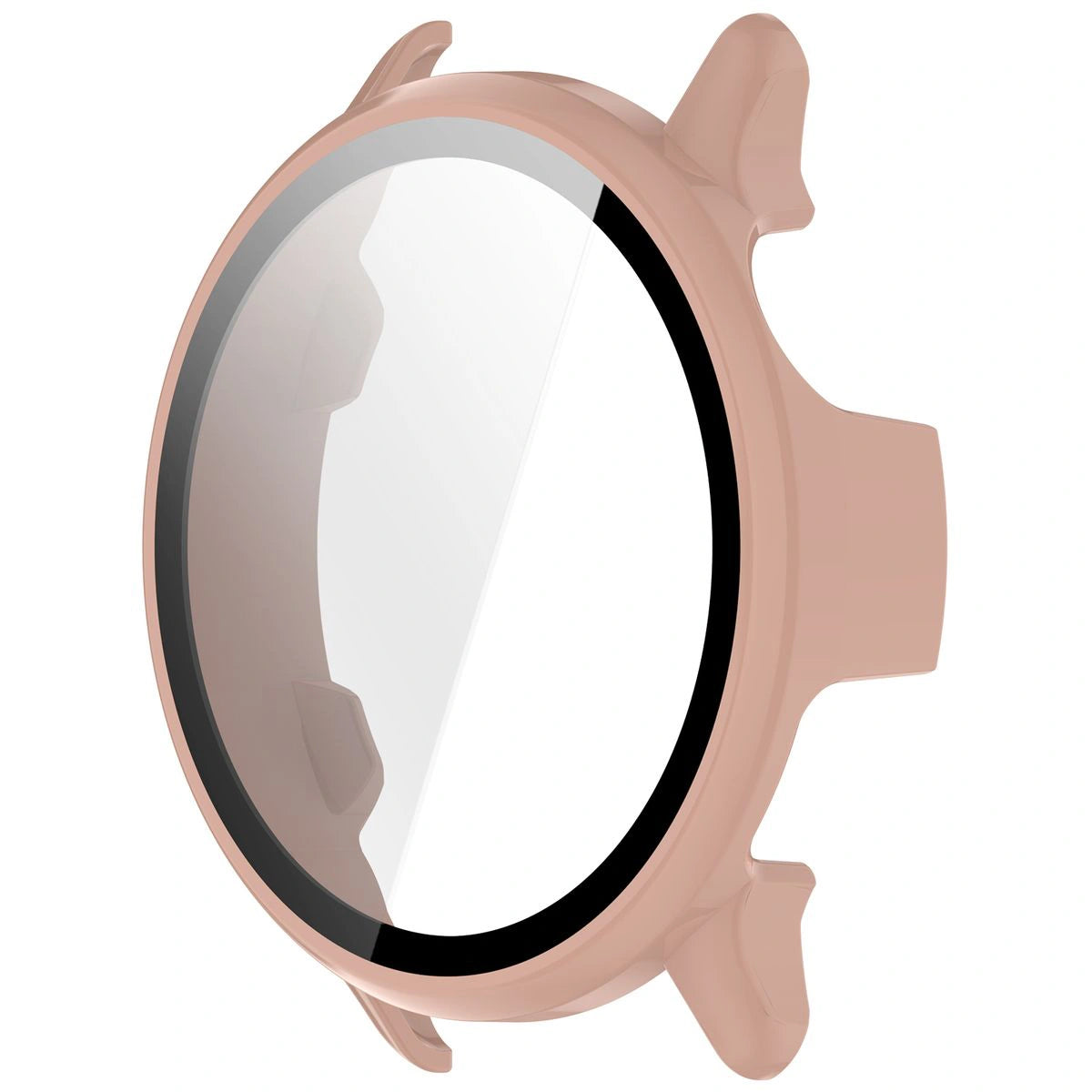 Schutzhülle mit Glas für Garmin Vivoactive 6, Bizon Case+Glass Watch, Rosa