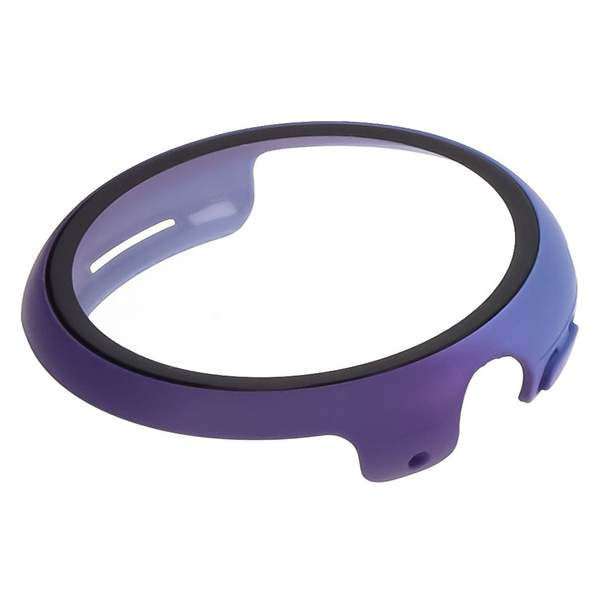 Schutzhülle mit Glas für Google Pixel Watch 3 41mm, Bizon Case Watch Adamo, Blauviolett
