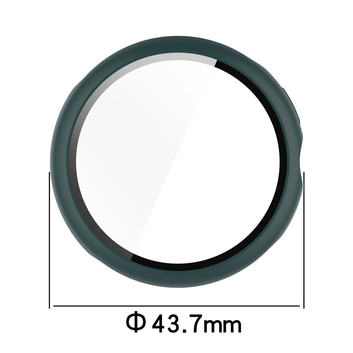 Schutzhülle mit Glas für Google Pixel Watch 3 41mm, Bizon Case Watch Adamo, Grün