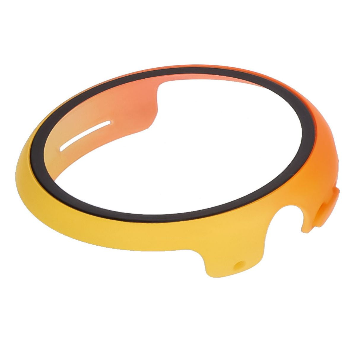 Schutzhülle mit Glas für Google Pixel Watch 3 41mm, Bizon Case Watch Adamo, Gelb-Orange