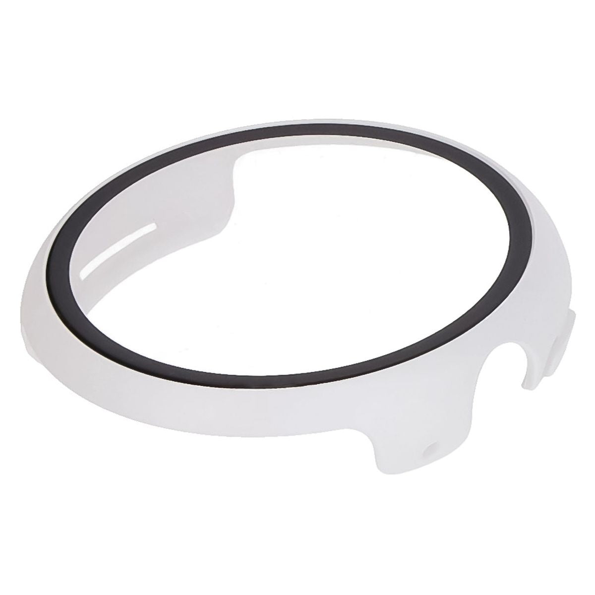 Schutzhülle mit Glas für Google Pixel Watch 3 41mm, Bizon Case Watch Adamo, Weiß