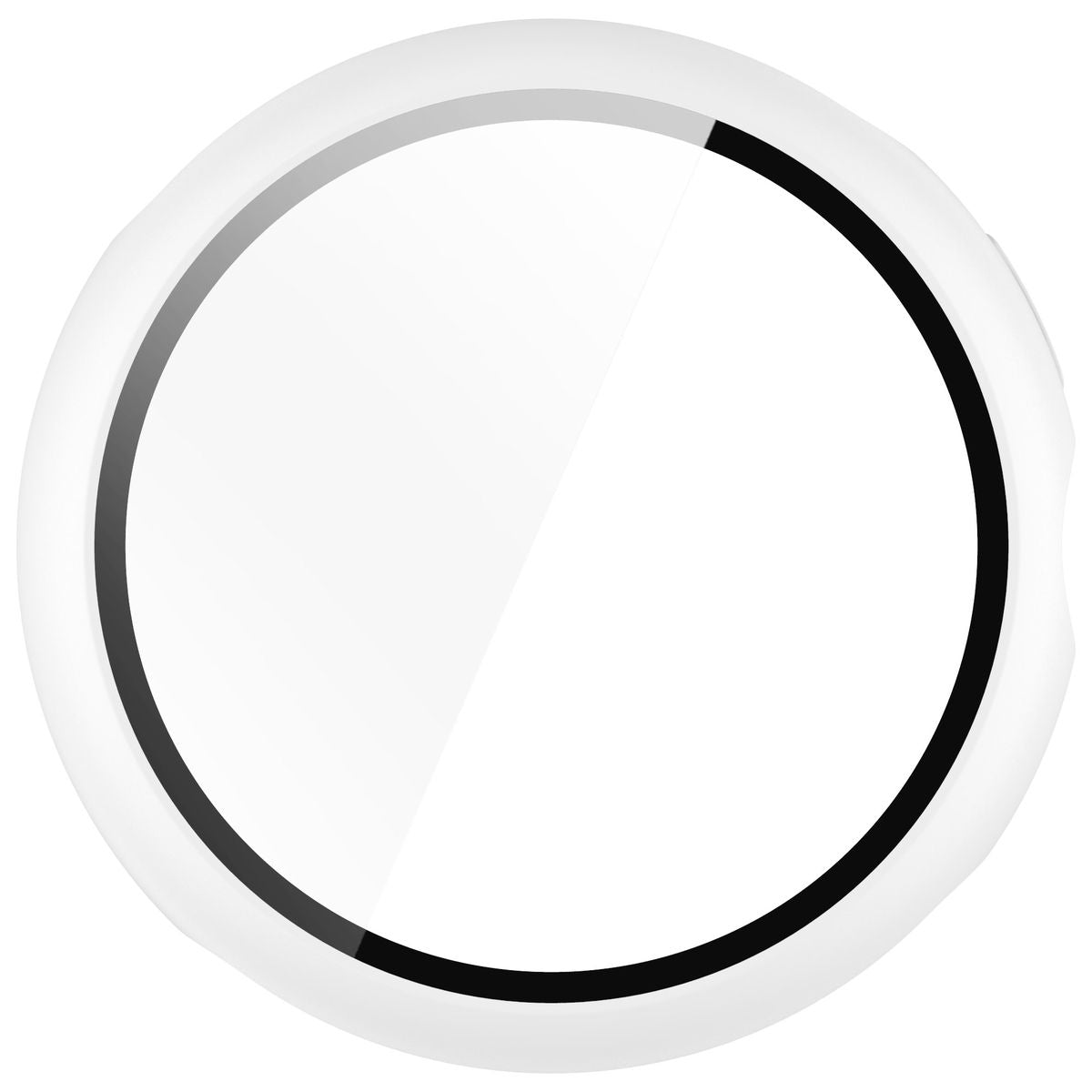 Schutzhülle mit Glas für Google Pixel Watch 3 41mm, Bizon Case Watch Adamo, Weiß