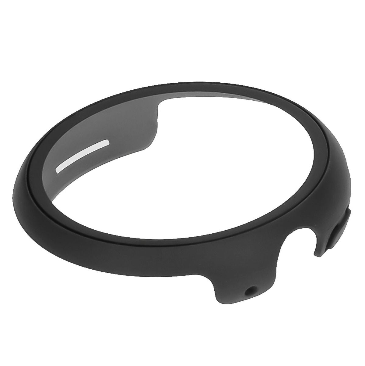 Schutzhülle mit Glas für Google Pixel Watch 3 45mm, Bizon Case Watch Adamo, Schwarz
