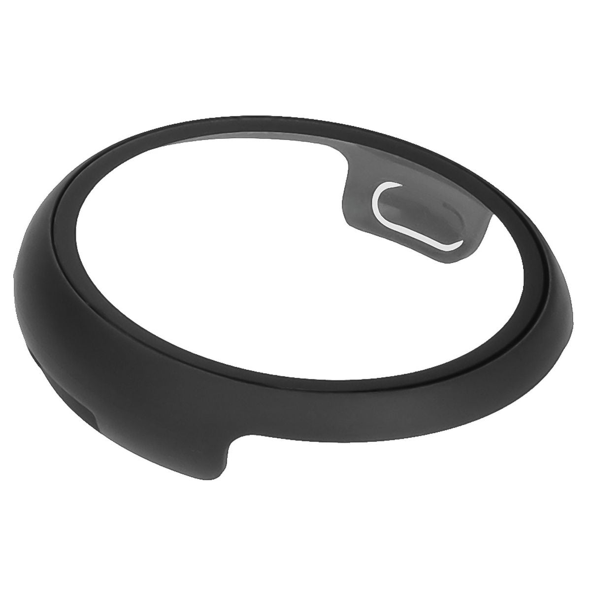 Schutzhülle mit Glas für Google Pixel Watch 3 45mm, Bizon Case Watch Adamo, Schwarz