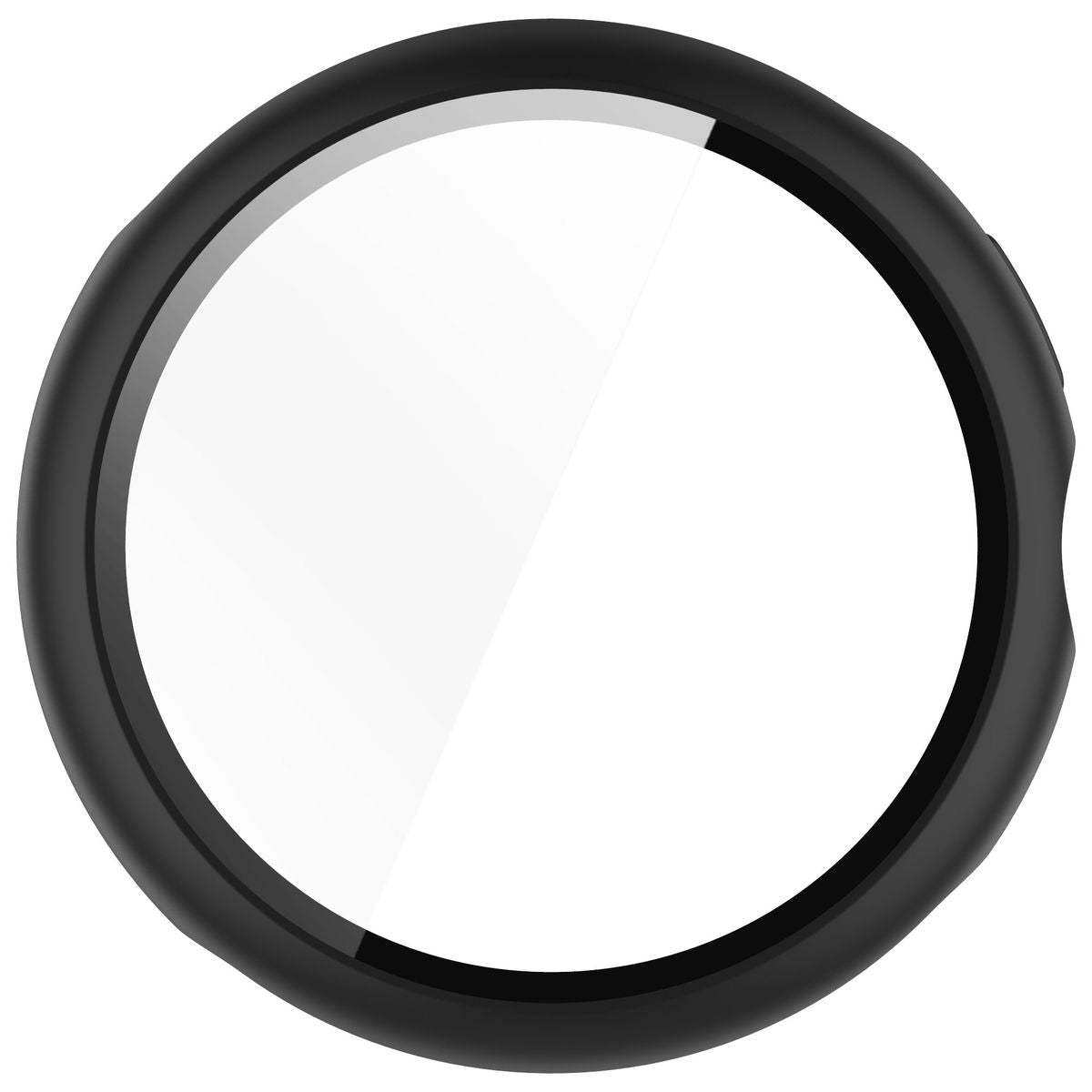Schutzhülle mit Glas für Google Pixel Watch 3 45mm, Bizon Case Watch Adamo, Schwarz