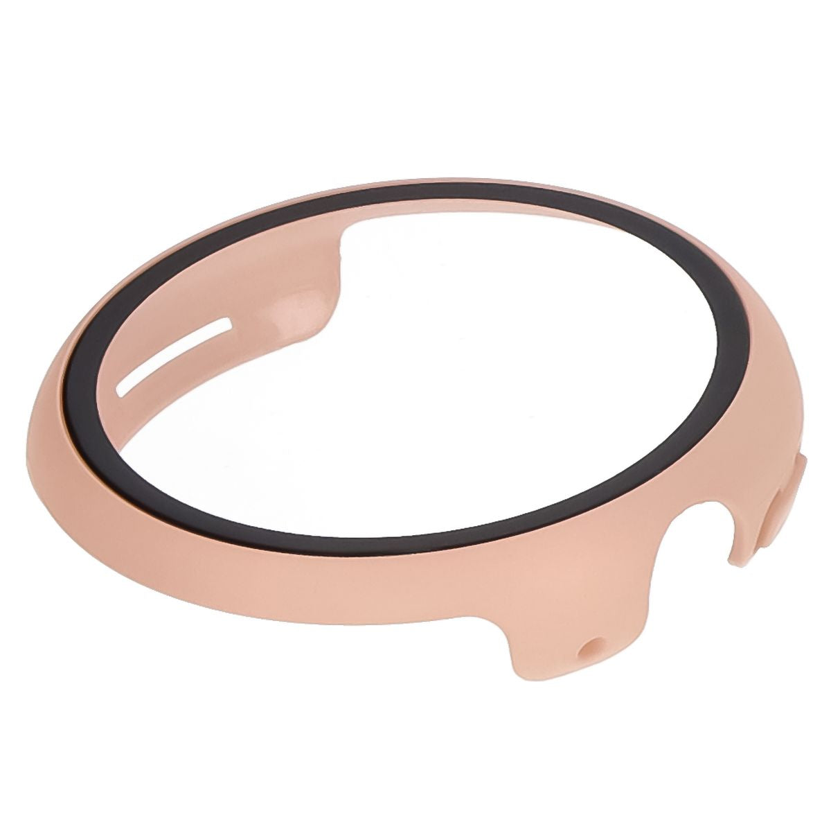 Schutzhülle mit Glas für Google Pixel Watch 3 45mm, Bizon Case Watch Adamo, Rosa