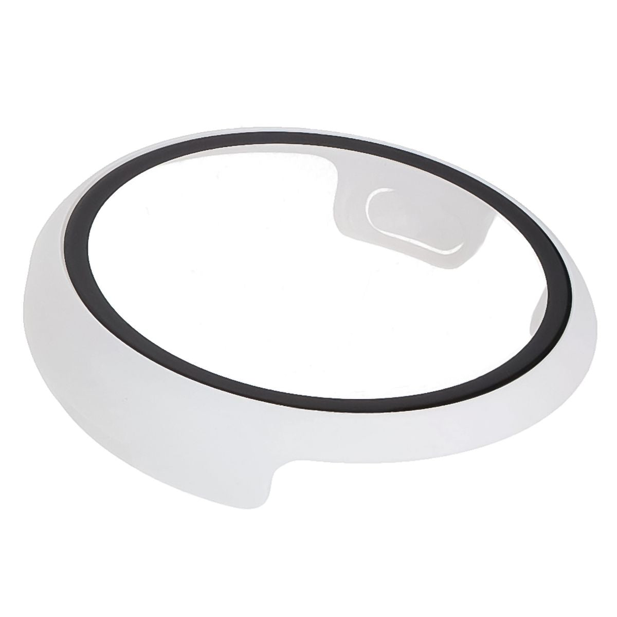 Schutzhülle mit Glas für Google Pixel Watch 3 45mm, Bizon Case Watch Adamo, Weiß