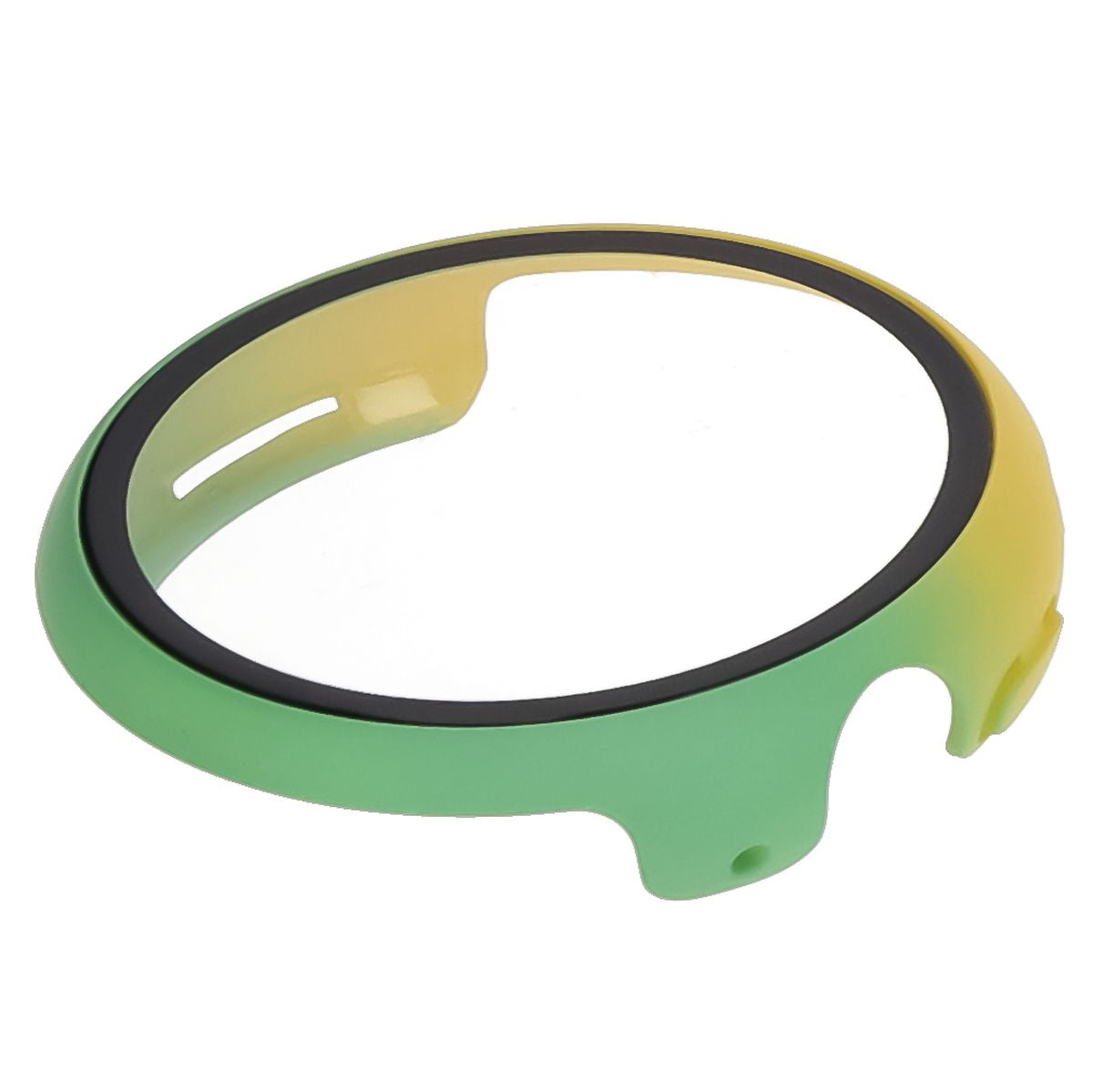 Schutzhülle mit Glas für Google Pixel Watch 3 45mm, Bizon Case Watch Adamo, Gelbgrün