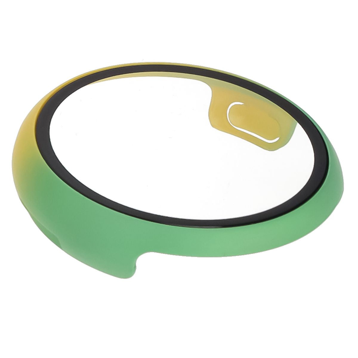 Schutzhülle mit Glas für Google Pixel Watch 3 45mm, Bizon Case Watch Adamo, Gelbgrün