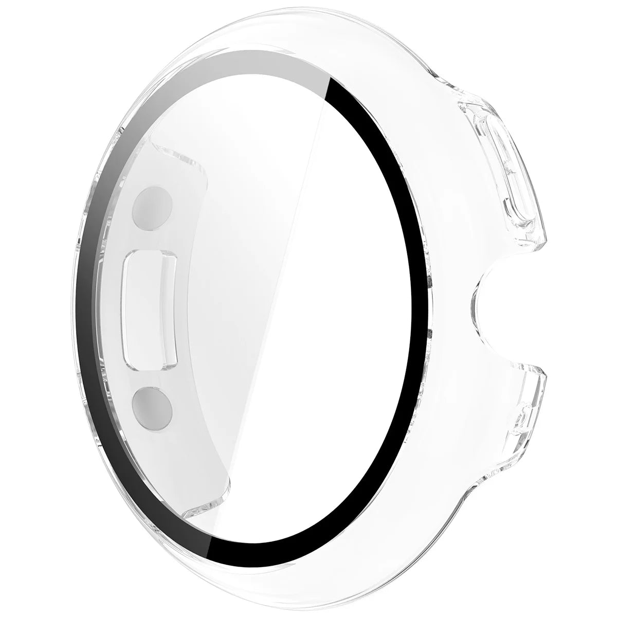 Schutzhülle mit Glas für Google Pixel Watch 4 41 mm, Bizon Case Watch Adamo, Transparent