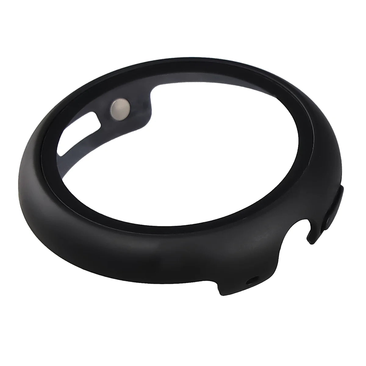 Schutzhülle mit Glas für Google Pixel Watch 4 41 mm, Bizon Case Watch Adamo, Matte Schwarz
