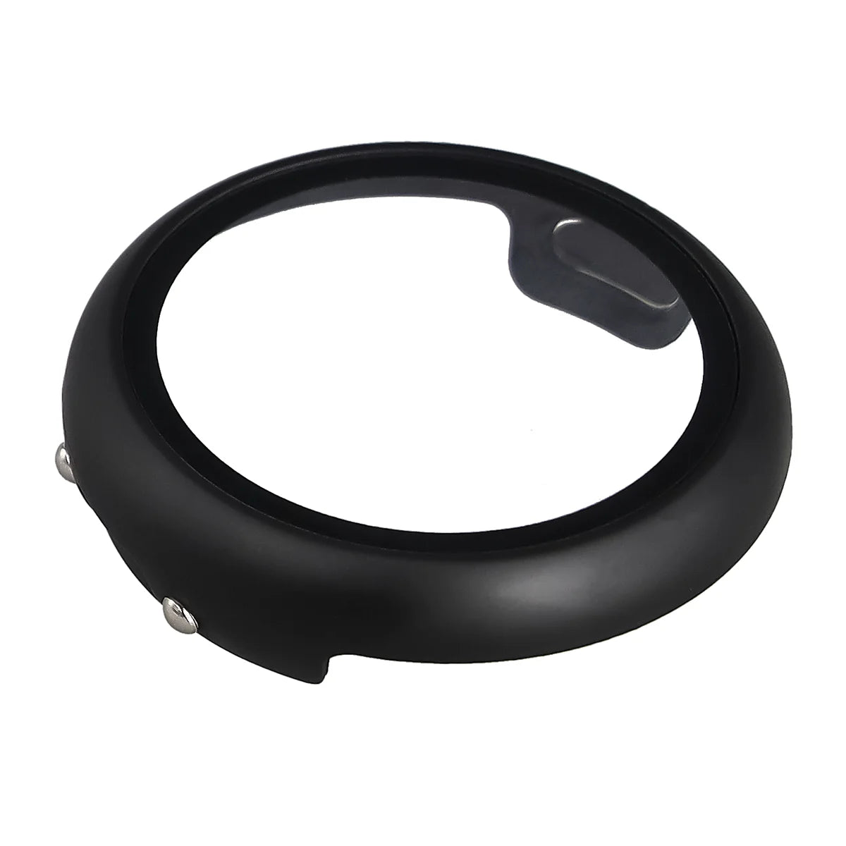 Schutzhülle mit Glas für Google Pixel Watch 4 41 mm, Bizon Case Watch Adamo, Matte Schwarz