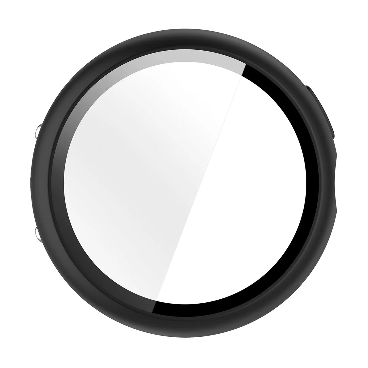Schutzhülle mit Glas für Google Pixel Watch 4 41 mm, Bizon Case Watch Adamo, Matte Schwarz