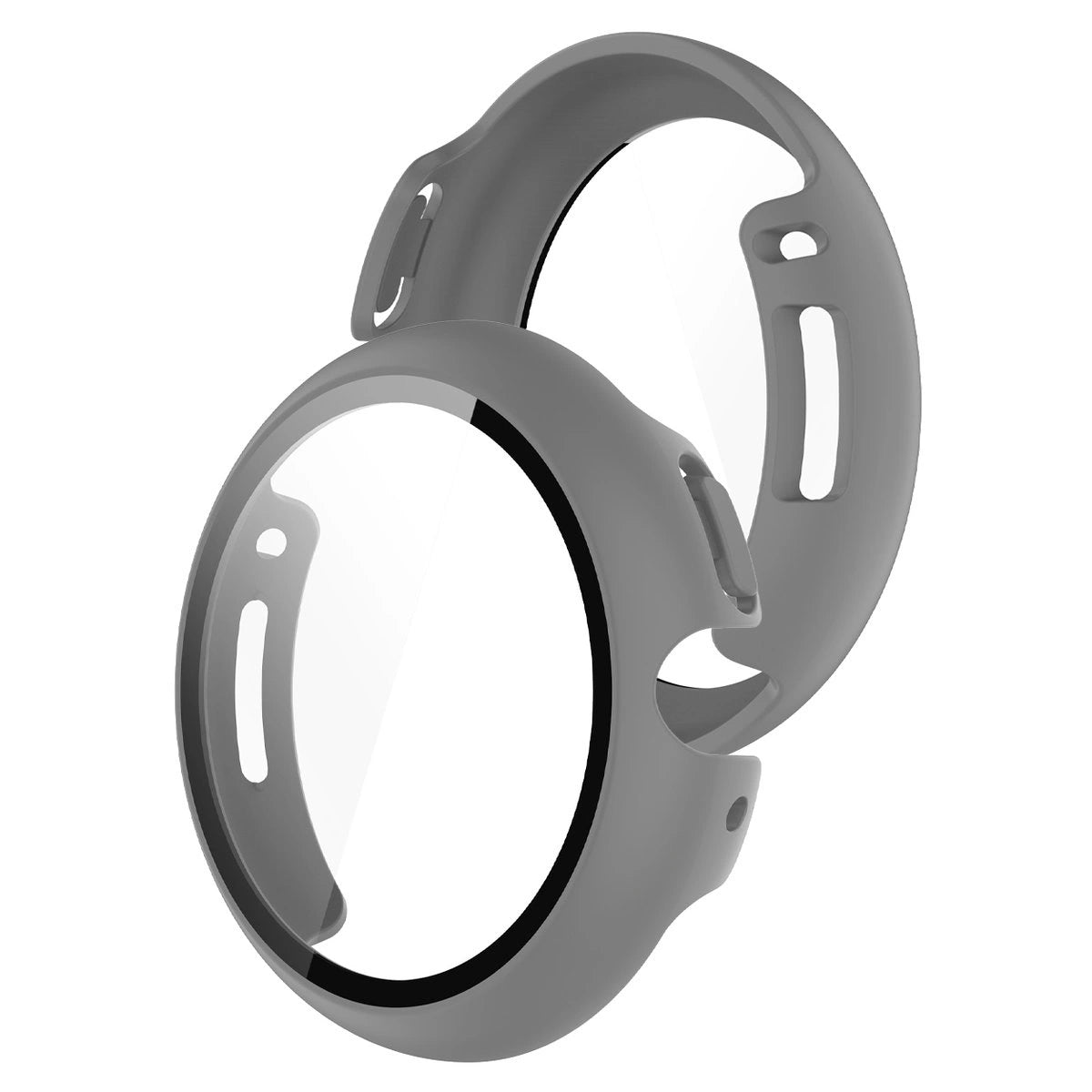 Schutzhülle mit Glas für Google Pixel Watch 4 41 mm, Bizon Case Watch Adamo, Mattgrau