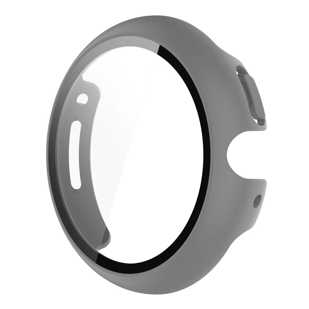 Schutzhülle mit Glas für Google Pixel Watch 4 41 mm, Bizon Case Watch Adamo, Mattgrau