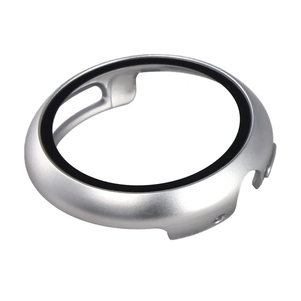 Schutzhülle mit Glas für Google Pixel Watch 4 41 mm, Bizon Case Watch Adamo, Matte Silber